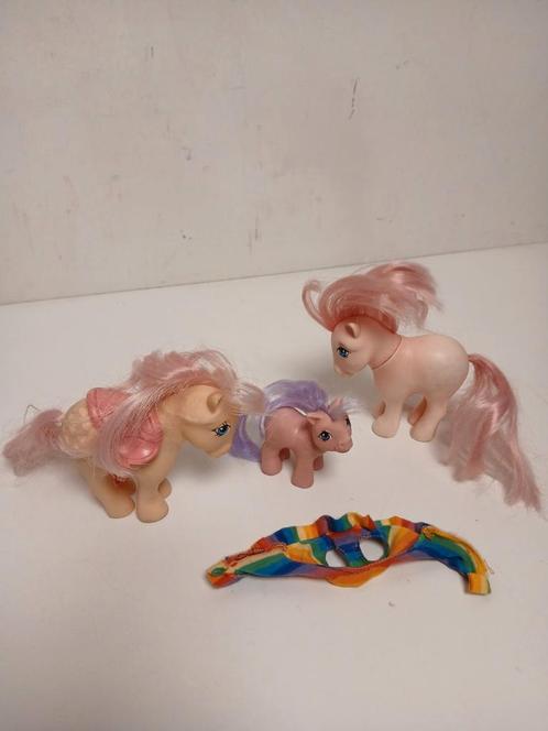 G1 peachy, cotton en pink baby amber my little pony 1 koop, Kinderen en Baby's, Speelgoed | My Little Pony, Gebruikt, Ophalen of Verzenden
