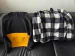 Zwart gele Trui en zwart wit Fleece Vest maat 146 / 152, Ophalen of Verzenden, Gebruikt, Trui of Vest