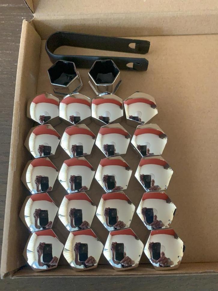 Auto Wielboutdoppen 17mm, 22 stuks, met Verwijdering Tool, Auto diversen, Wieldoppen, Nieuw, Ophalen of Verzenden