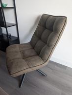 Olijfgroene draai fauteuil Home67, Huis en Inrichting, Fauteuils, Ophalen, Minder dan 75 cm, Zo goed als nieuw, Stof