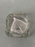 Vintage glazen asbak met paardenhoofd. Paard glas, Ophalen, Zo goed als nieuw, Paard, Overige typen