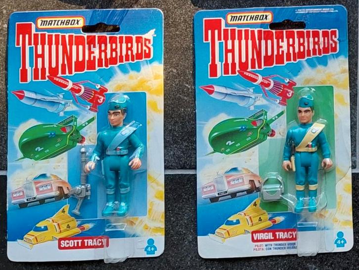 Thunderbirds Matchbox Scott Tracy en Virgil Tracy, Verzamelen, Speelgoed, Nieuw, Ophalen of Verzenden