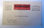 With compliments slip The Shipbuilder voor Werkspoor oud, Ophalen of Verzenden, Gebruikt, Motorboot of Zeilboot, Overige typen
