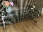 Peter Ghyczy design sidetable, Ophalen, Glas, Zo goed als nieuw, 25 tot 50 cm