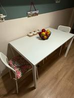 IKEA Tafel + 2 Eetkamerstoelen, Huis en Inrichting, Tafels | Eettafels, Ophalen, 100 tot 150 cm, 50 tot 100 cm, Zo goed als nieuw