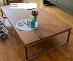 salontafel hout/metaal 150/80/30cm, Huis en Inrichting, Tafels | Salontafels, Ophalen, Gebruikt, 100 tot 150 cm, 50 tot 100 cm