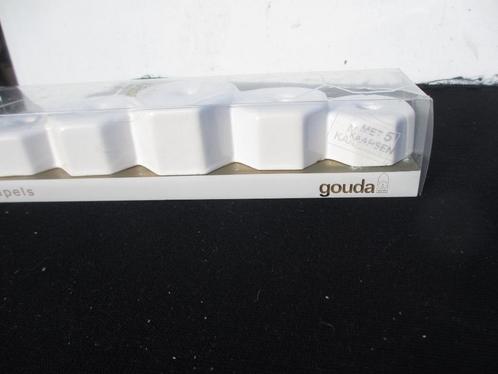 Vintage Gouda's aardewerk kandelaar Napels, Huis en Inrichting, Woonaccessoires | Kandelaars en Kaarsen, Nieuw, Kandelaar, Minder dan 25 cm