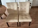 2 eethoekstoelen kleur creme, Huis en Inrichting, Ophalen, Gebruikt, Twee, Overige kleuren