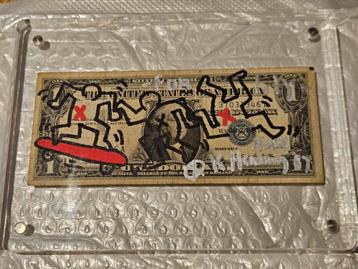 Keith Haring 1 Dollar Biljet (1958-1990)  beschikbaar voor biedingen