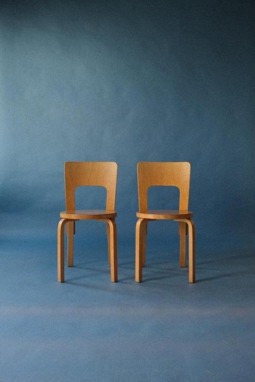 Alvar Aalto, 66 chair, Artek, Huis en Inrichting, Stoelen, Gebruikt, Eén, Hout, Overige kleuren, Ophalen of Verzenden