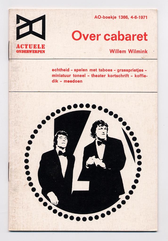 Over cabaret - Willem Wilmink 1971 Lurelei Kan Farce Majeure, Boeken, Nieuw, Ophalen of Verzenden, Willem Wilmink, Cabaret