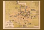 Grote landkaart plattegrond van Den Haag uit ~1880, Ophalen of Verzenden, 1800 tot 2000, Wereld, Landkaart