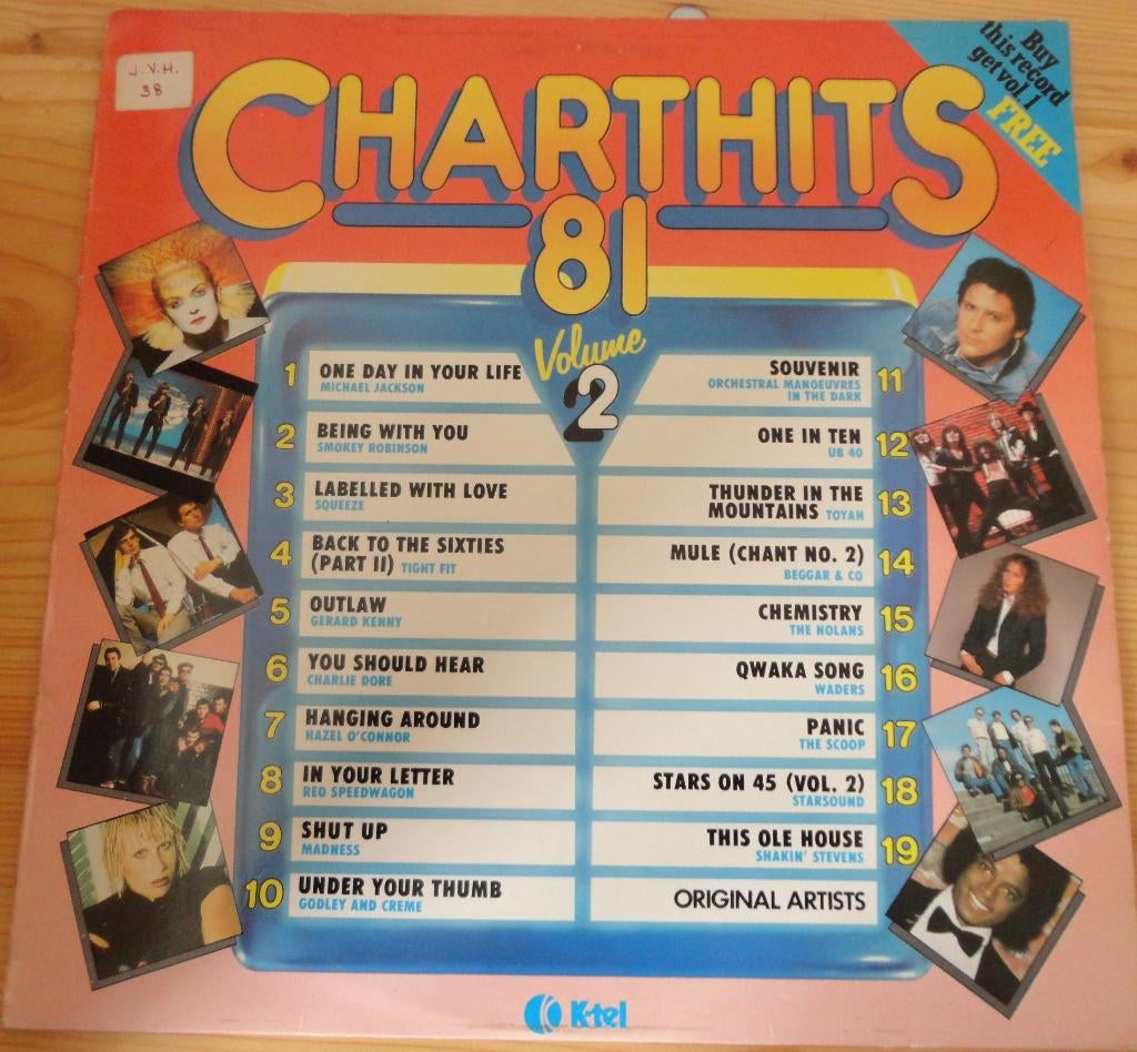 Chartshits -'81 Vol:2 (LP), Ophalen of Verzenden, Gebruikt, 12 inch