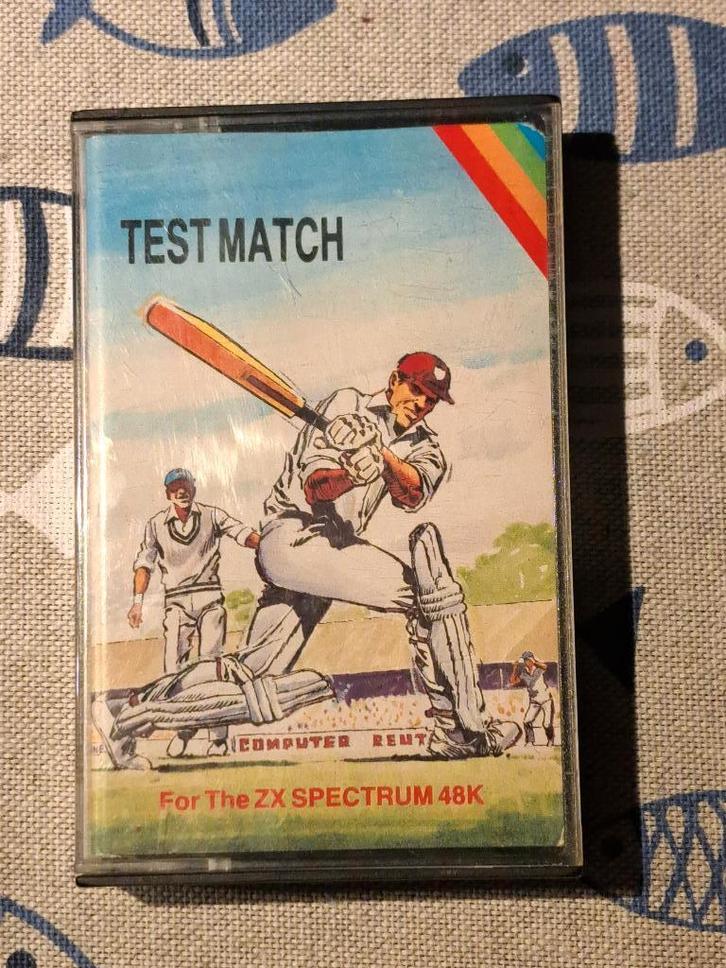 ZX Spectrum cassette 'TEST MATCH' – getest & werkend, Computers en Software, Vintage Computers, Ophalen of Verzenden