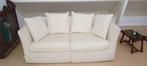 Witte tweezitsbank met afneembare hoezen. Lxdxh 184x94x75 cm, Huis en Inrichting, Banken | Bankstellen, Gebruikt, 150 tot 200 cm