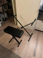 Piano kruk en standaard, Ophalen, Zo goed als nieuw, Instrumentstandaard, Keyboard of Synthesizer