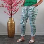 Stretch Broek Jungleprint Lichtgroen, Verzenden, Nieuw, Overige kleuren