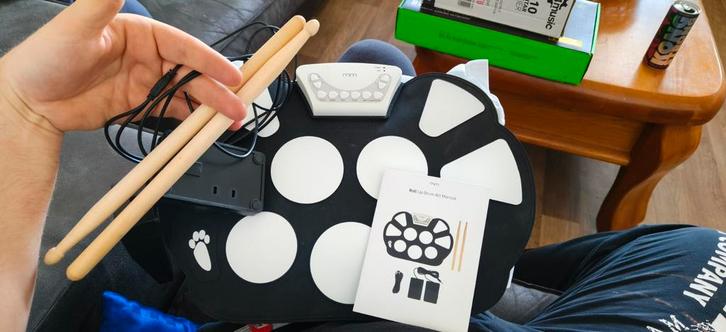 MikaMax Roll Up Drum Kit - Leer Drummen!, Muziek en Instrumenten, Drumstellen en Slagwerk, Nieuw, Overige merken, Elektronisch