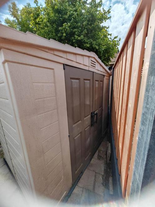 Keter tuinhuis/schuur, Tuin en Terras, Tuinhuizen, Zo goed als nieuw, Kunststof, Minder dan 250 cm, Minder dan 200 cm, 1 raam