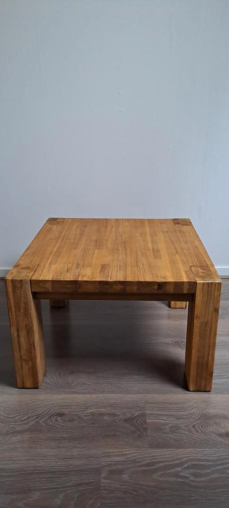 Teakhouten salontafel, Huis en Inrichting, Tafels | Salontafels, Zo goed als nieuw, Minder dan 50 cm, 50 tot 100 cm, 50 tot 100 cm