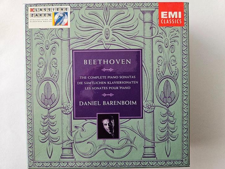 10CD Beethoven - Complete Piano Sonatas - Daniël Barenboim, Cd's en Dvd's, Cd's | Klassiek, Zo goed als nieuw, Kamermuziek, Romantiek