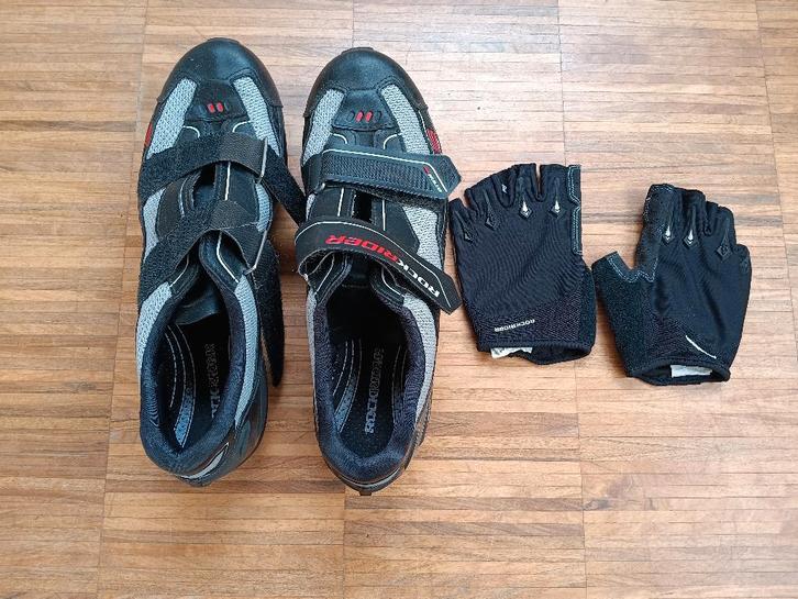 Wielrenschoenen en handschoenen Rockrider, Sport en Fitness, Wielrennen, Zo goed als nieuw, Schoenen, Ophalen of Verzenden