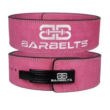 Barbelts Lever belt 10mm Roze - powerlift riem, Sport en Fitness, Fitnessmaterialen, Zo goed als nieuw, Overige typen, Ophalen of Verzenden