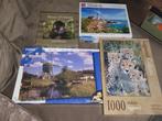 Puzzel Collectie: Landschappen & Wilde Dieren, Hobby en Vrije tijd, Ophalen of Verzenden, 500 t/m 1500 stukjes, Gebruikt, Legpuzzel