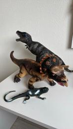 Drie speel dinosaurussen, Verzamelen, Ophalen of Verzenden, Zo goed als nieuw, Beeldje of Figuurtje