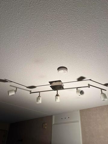 Moderne Plafondlam met 5 spots beschikbaar voor biedingen
