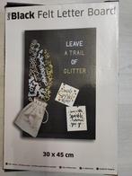 Black felt letter board (memobord), Ophalen, Zo goed als nieuw, Prikbord