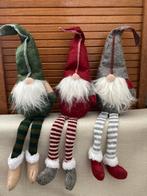 Set 3 kerstkabouters Tomte gnoom rood grijs groen Nieuw, Diversen, Kerst, Ophalen of Verzenden, Nieuw