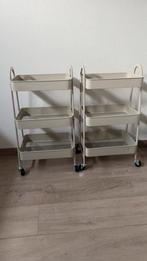 Twee leuke trolleys beige, zo goed als nieuw!, Ophalen of Verzenden, Zo goed als nieuw