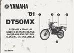 Yamaha DT50 MX assembly manual (2367z), Ophalen of Verzenden, Gebruikt
