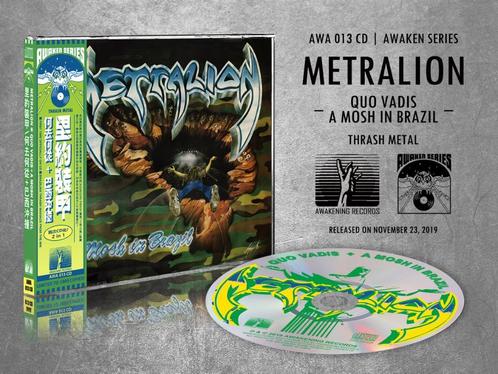 Metralion – Quo Vadis / A Mosh in Brazil cd thrash  nieuw, Cd's en Dvd's, Cd's | Hardrock en Metal, Nieuw in verpakking, Ophalen of Verzenden