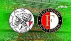 Feyenoord-ajax vak vv, Tickets en Kaartjes, Sport | Voetbal, Drie personen of meer, Maart