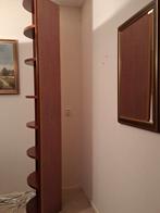 Nette mahoniehouten hoekkast, Huis en Inrichting, Ophalen, Met plank(en), Gebruikt, 200 cm of meer