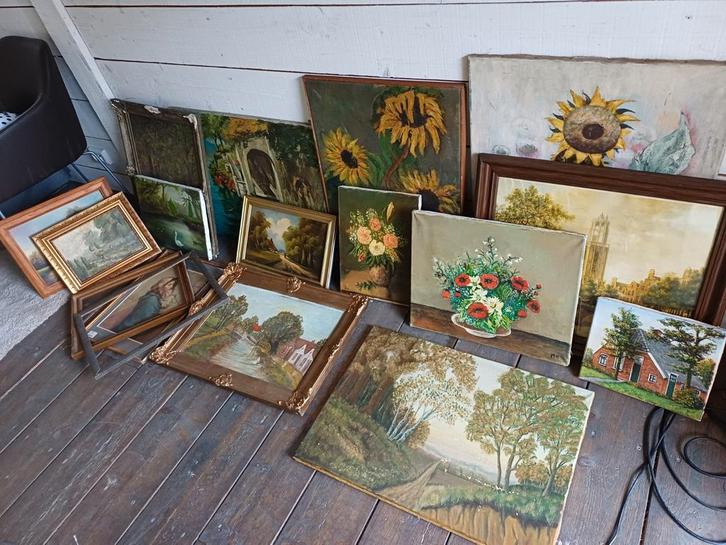 Collectie Vintage Schilderijen, Antiek en Kunst, Kunst | Schilderijen | Klassiek, Ophalen