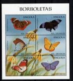 angola 1998 pf blok vlindersbutterflies insecten, Ophalen of Verzenden, Postfris, Dier of Natuur