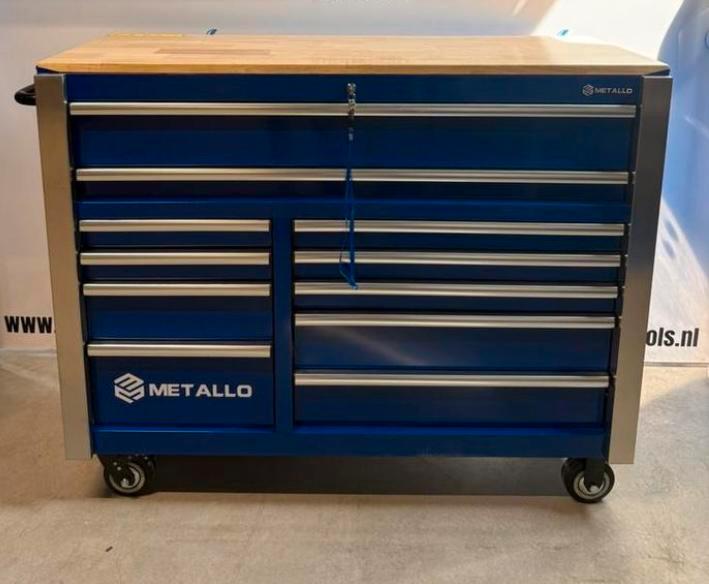 Xxxl metallo gereedschapswagen met 9 gevulde lades, Auto diversen, Autogereedschap, Nieuw, Ophalen