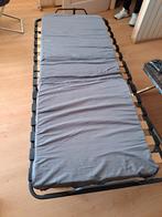 Uitvouwbaar logeerbed, Huis en Inrichting, Ophalen, 90 cm, Eenpersoons, Zwart