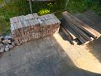 Gratis afhalen: 2/3 m2 klinkers + opsluitbanden, Tuin en Terras, Tegels en Klinkers, Ophalen, Gebruikt, Beton, Klinkers