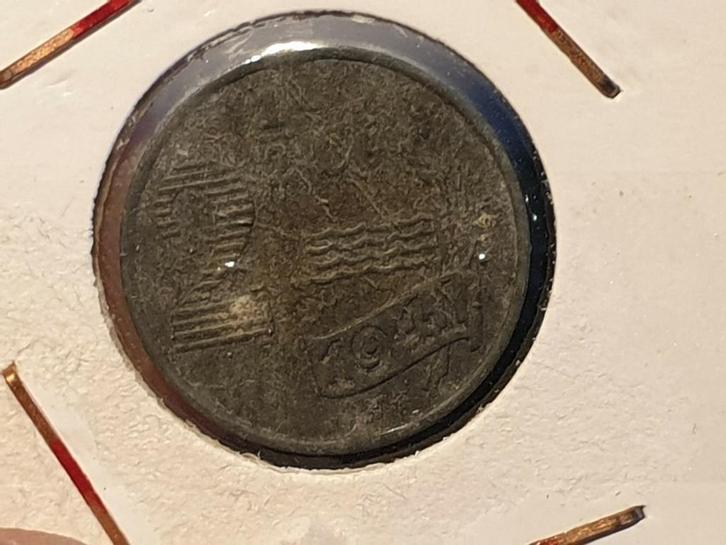 2.5 cent 1941 zink nr.2 (05), Postzegels en Munten, Munten | Nederland, Koningin Wilhelmina, Ophalen of Verzenden