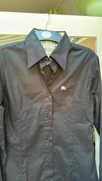 Zwart katoenen Burberry shirt, mooie details mt S, Zwart, Nieuw, Ophalen of Verzenden, Burberry