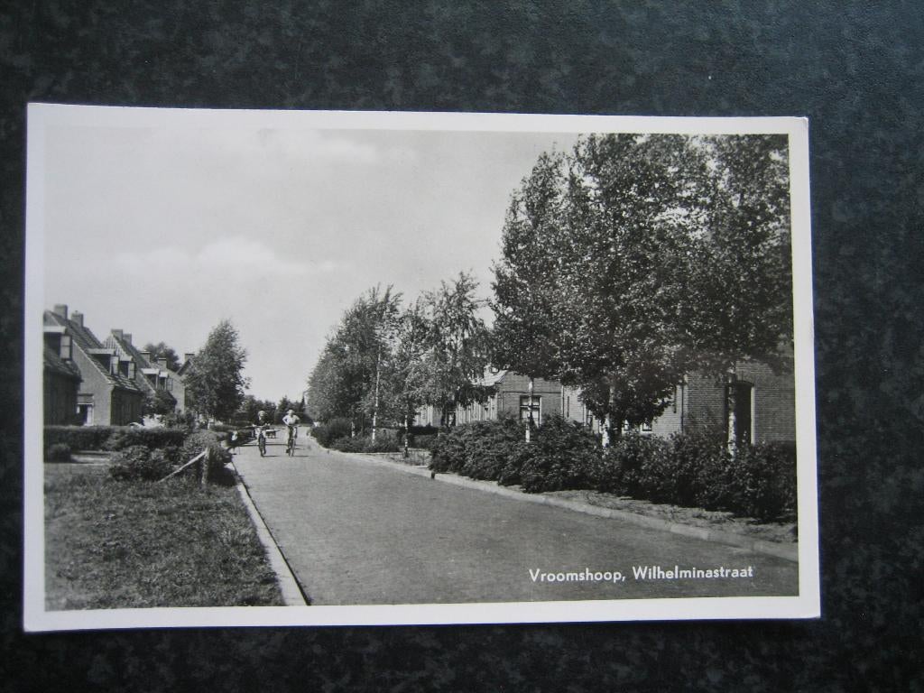VROOMSHOOP Wilhelminastraat, Verzamelen, Ansichtkaarten | Nederland, Ophalen of Verzenden, 1940 tot 1960, Overijssel