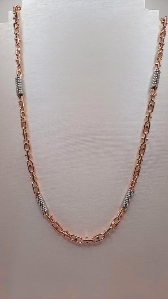 Gouden fantasie ketting 14kt, Sieraden, Tassen en Uiterlijk, Kettingen, Nieuw, Goud, Goud, Ophalen of Verzenden