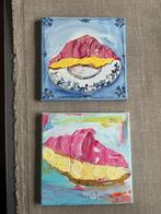 Tompouce ~ crompouce ~ kleintjes kunst ~ atelier, Huis en Inrichting, Ophalen of Verzenden, Nieuw, Schilderij, Minder dan 50 cm