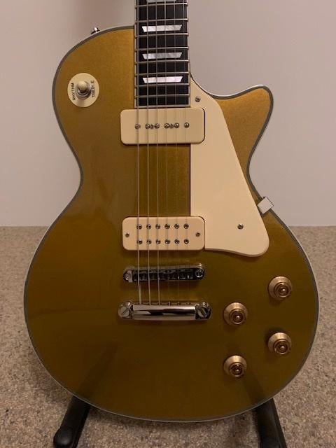 Les Paul Gold Top Agile AL-3200, Muziek en Instrumenten, Ophalen of Verzenden, Zo goed als nieuw, Solid body, Overige merken