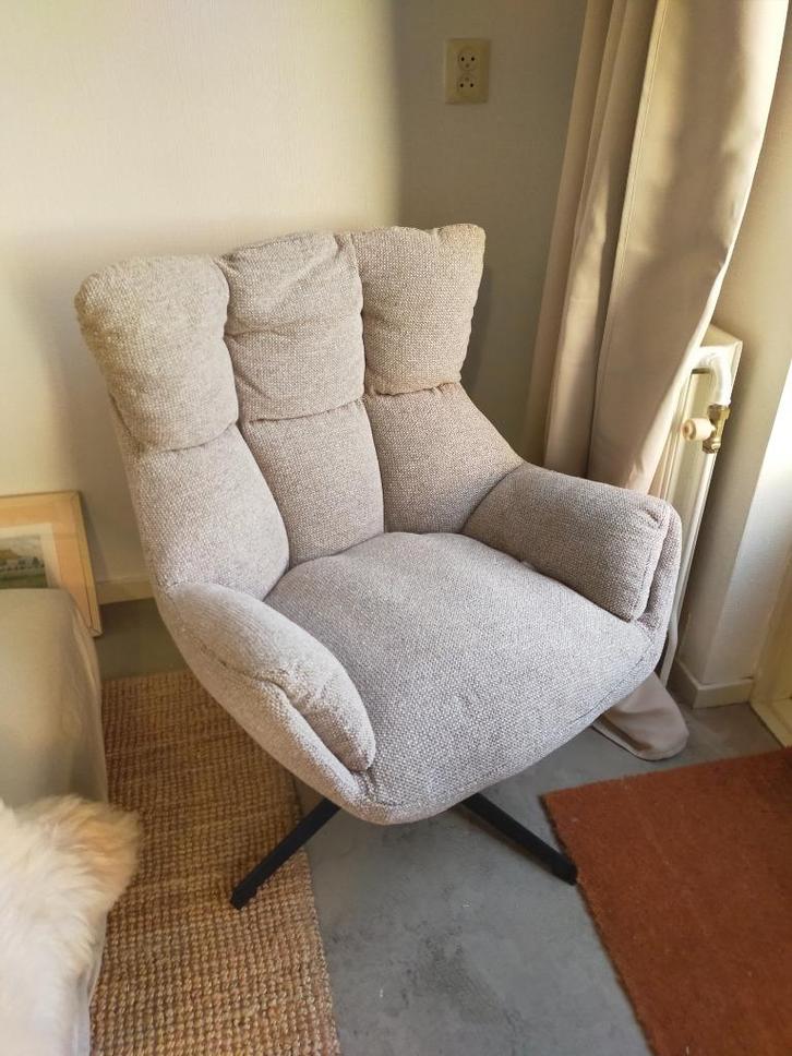 Fauteuil 'Hidde' van Leen Bakker, Huis en Inrichting, Fauteuils, Zo goed als nieuw, Stof, 75 tot 100 cm, 75 tot 100 cm, Ophalen