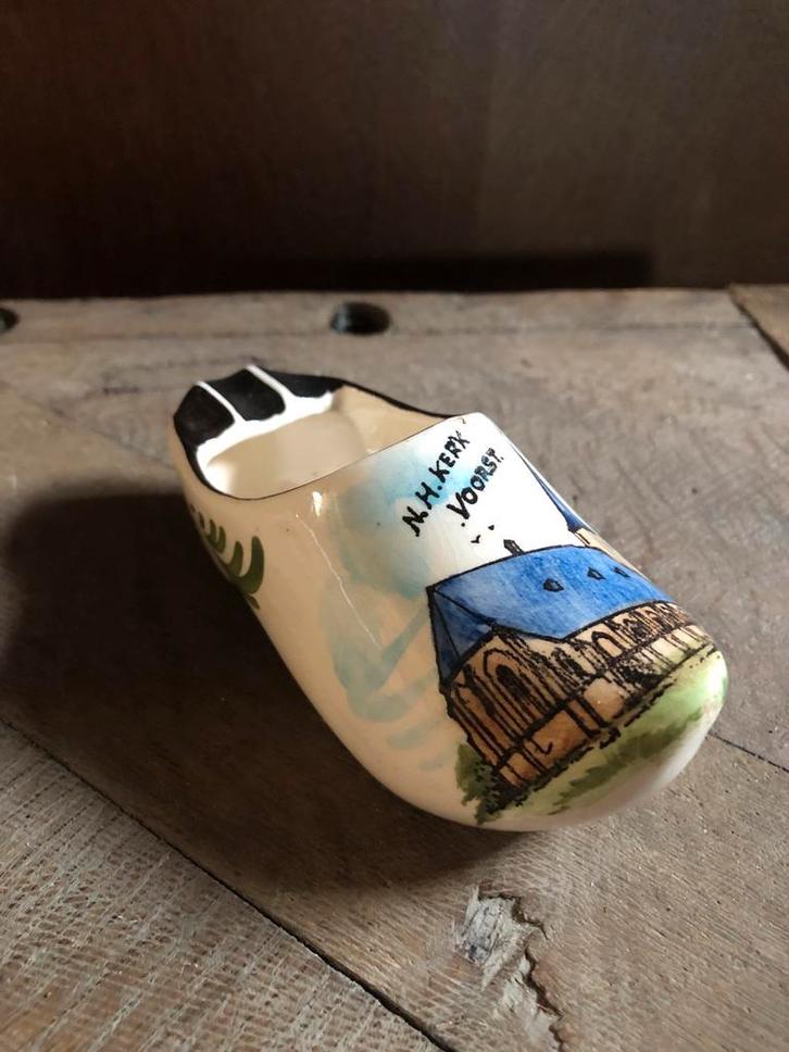 Antieke Klomp Asbak - Voorst/Leerdam, Huis en Inrichting, Woonaccessoires | Schalen en Manden, Gebruikt, Schaal, Overige vormen